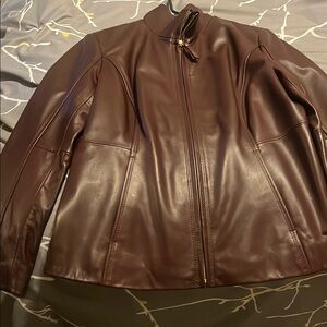 Preston & York Women's Leather Jacket - Rich Brown
